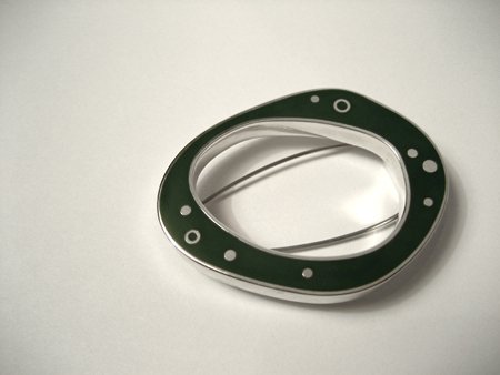 Green Biohoop Brooch