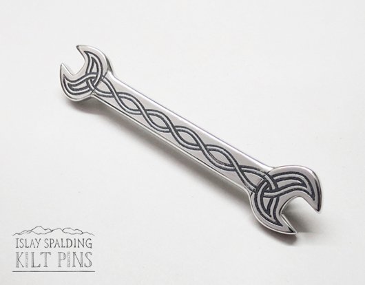 Celtic Spanner Kilt Pin